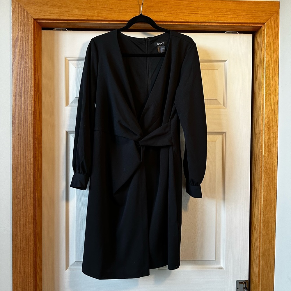 DKNY Black Long Sleeve Dress